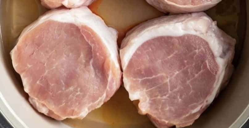 Put these 3 ingredients in a slow cooker for pork chops that melt in your mouth