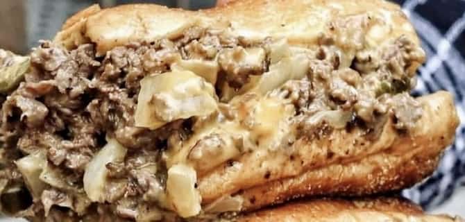 PHILLY CHEESESTEAK CHEESY BREAD