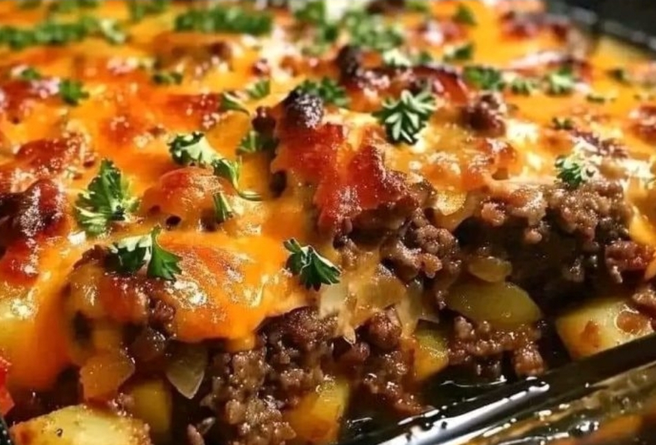 Cowboy Steak and Potato Casserole