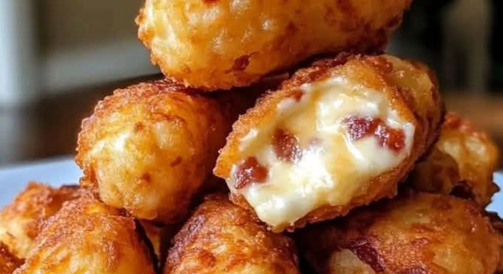 Bacon and Cheese-Stuffed Tater Tots